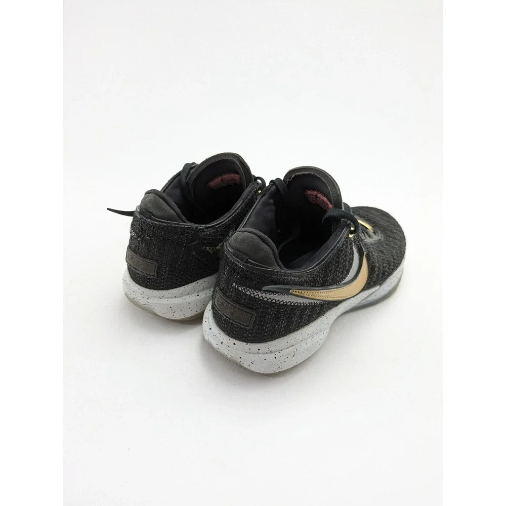 Mens Nike LeBron 20 'Black‎ Metallic Gold' Basketball Shoes DJ5423-003 Size 8.5
